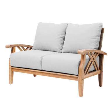 Teak loveseat deals